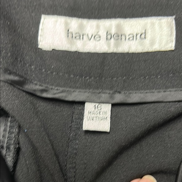 Harve Benard Black Trousers Straight Leg Formal - Picture 4 of 5